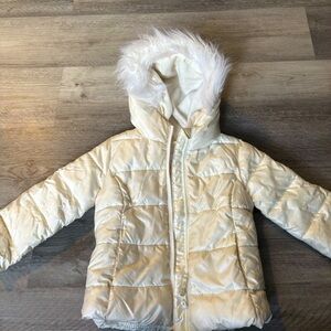White girls toddler coat